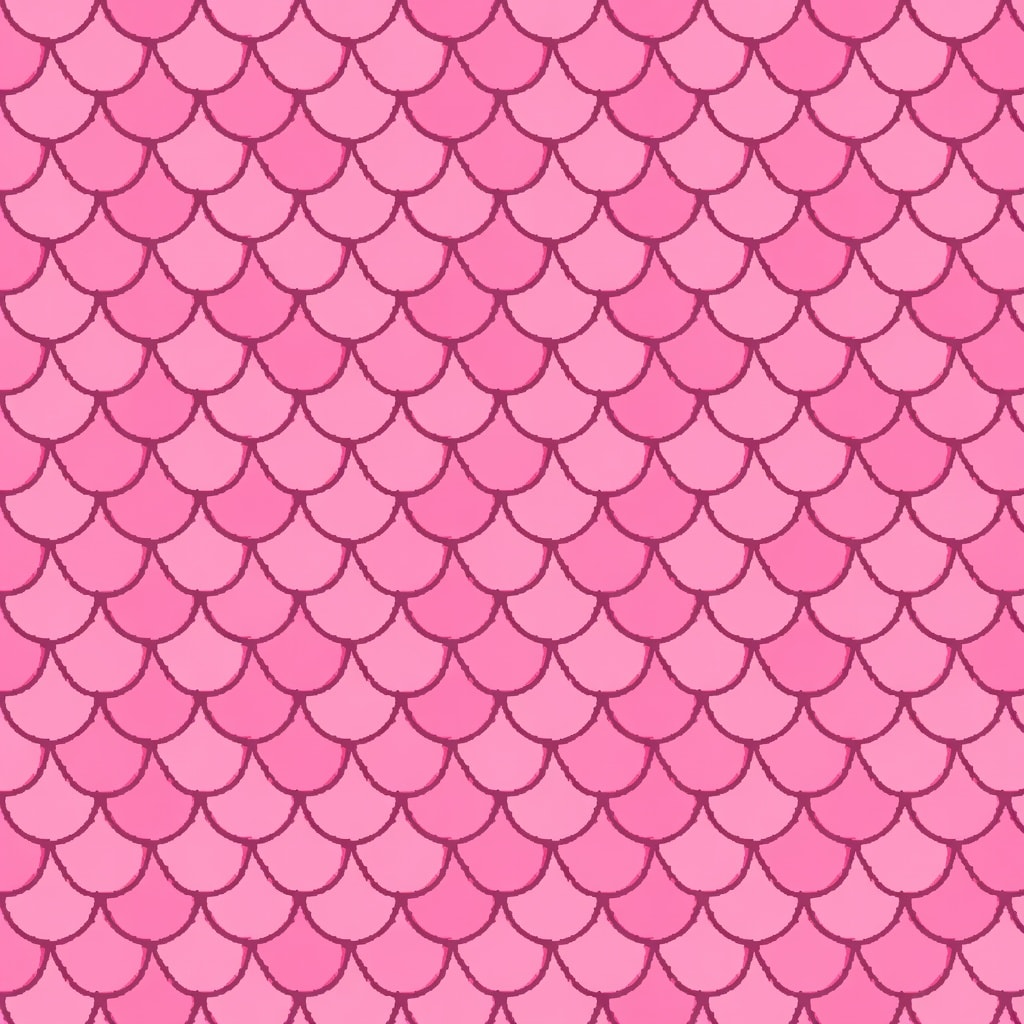 Custom Pink Pixel Fish Scale Texture