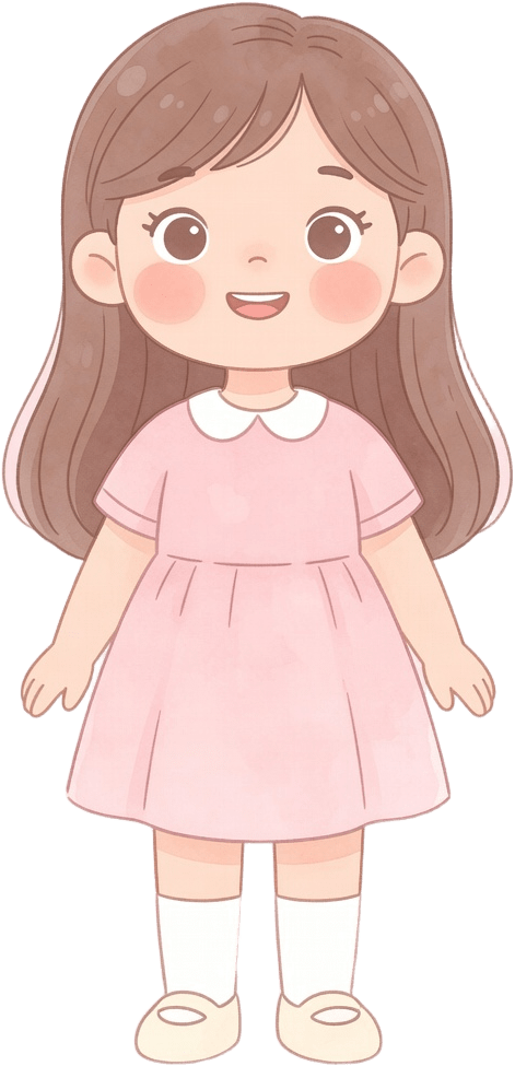 Girl Character - Pastel Storybook