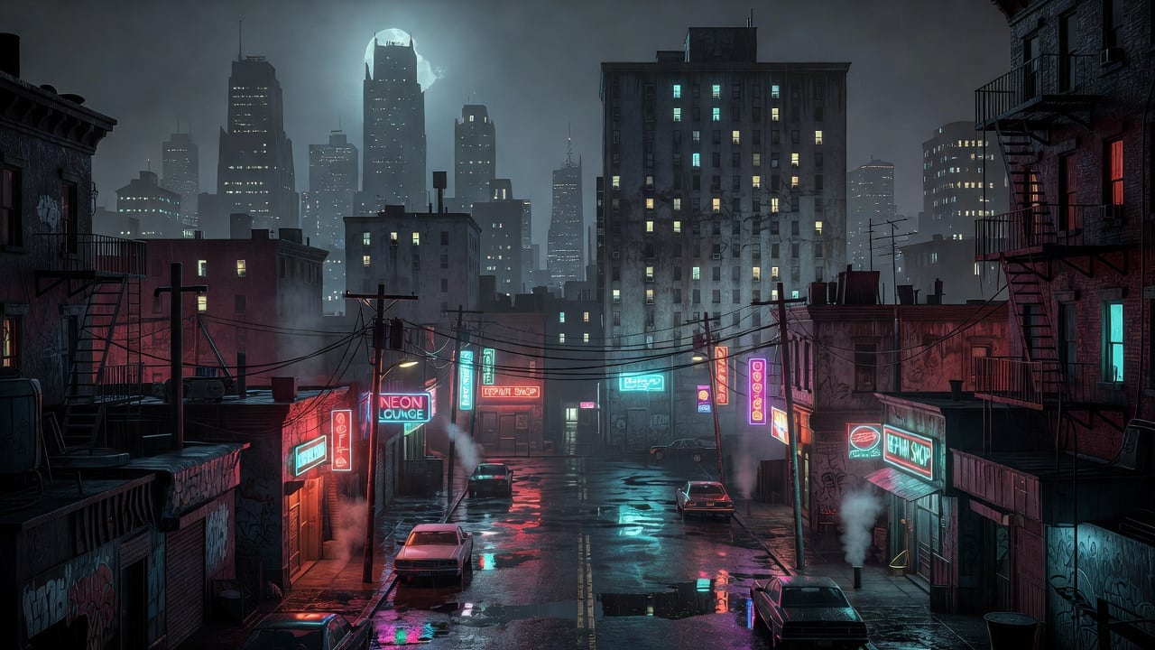 Chapter 1 — Neon City Background