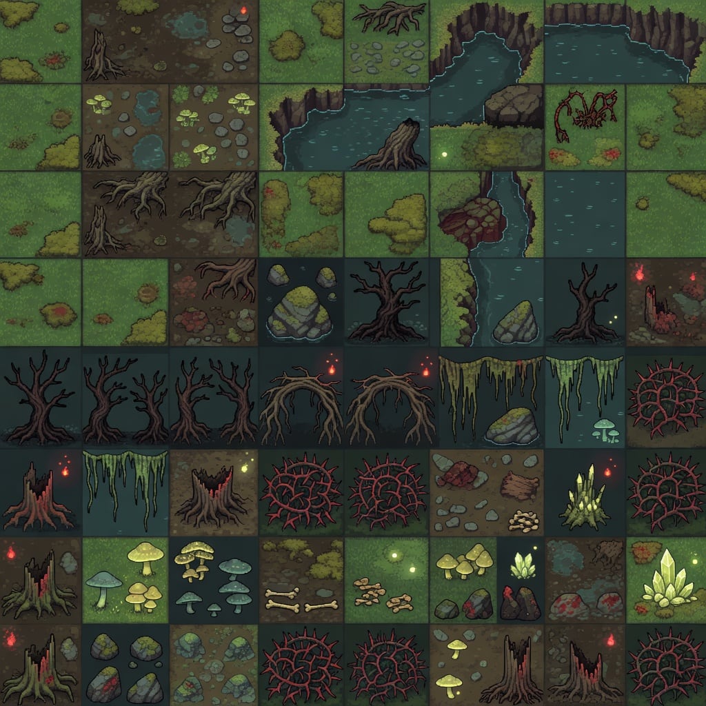 Aethermoor Rotting Forest Tileset