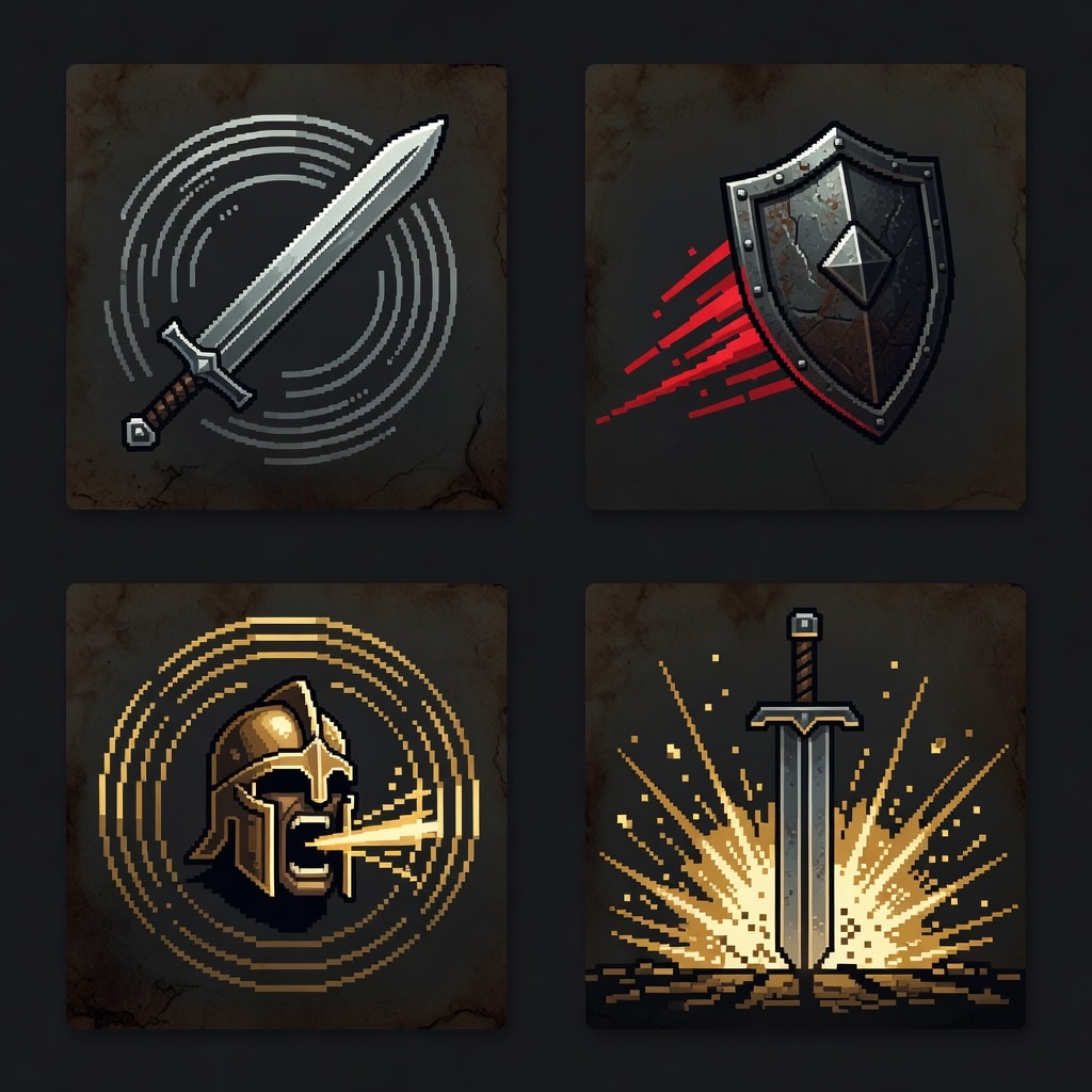 Aethermoor Warrior Ability Icons