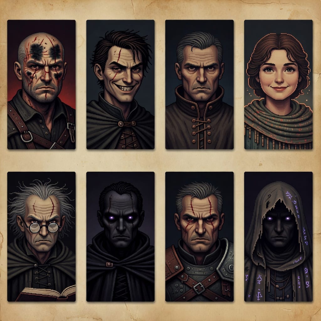Aethermoor NPC Dialogue Portraits