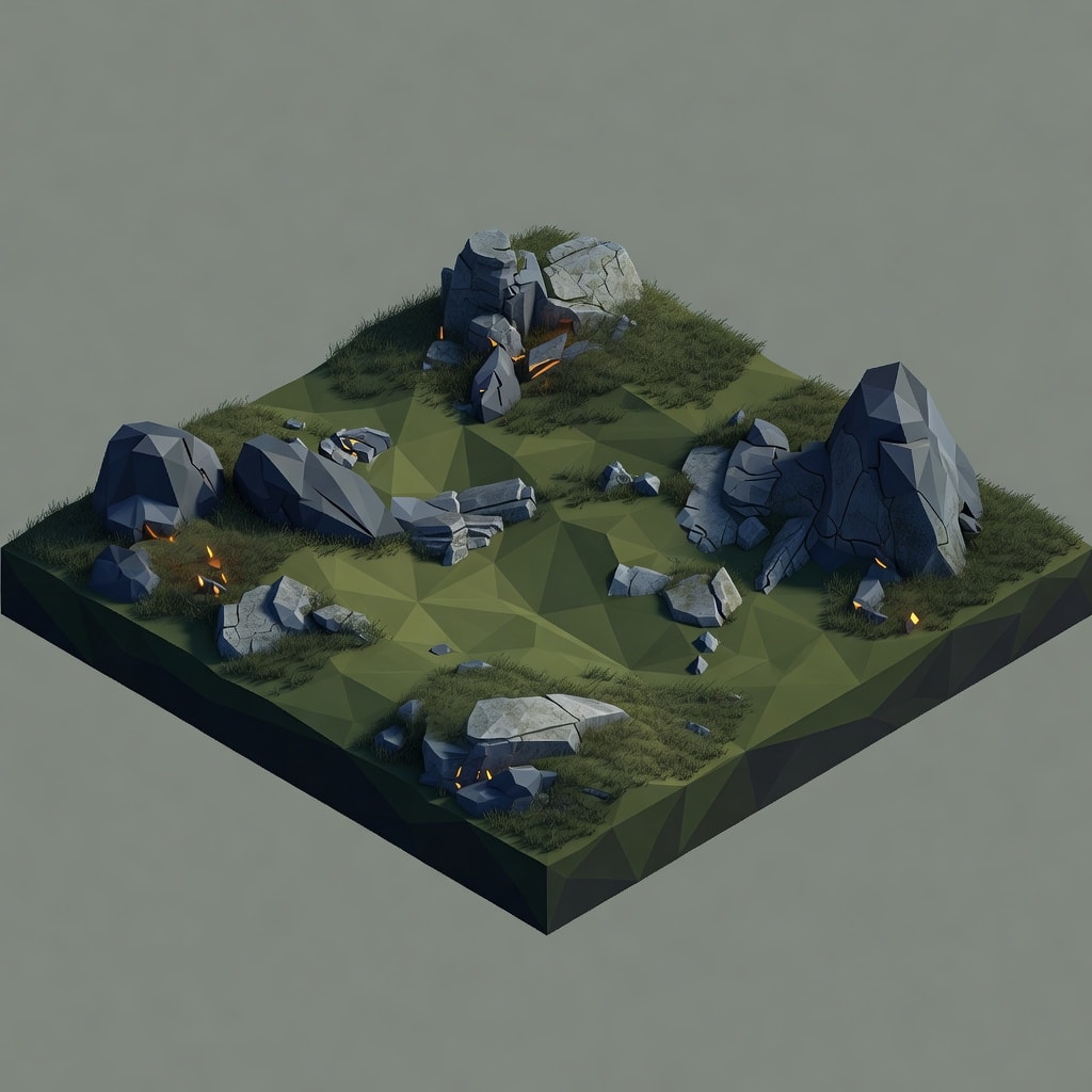 Windswept Coastal Terrain