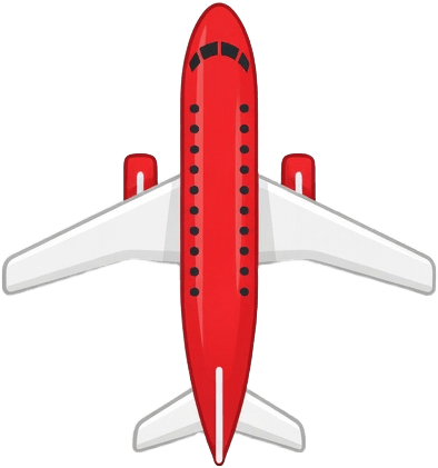 Airplane Small Red