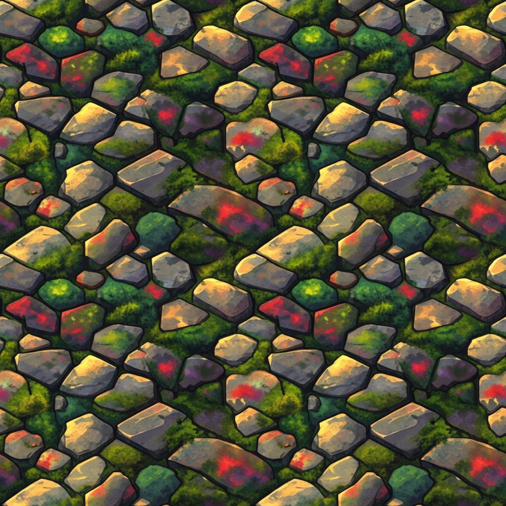 Mossy Cobblestone Ground