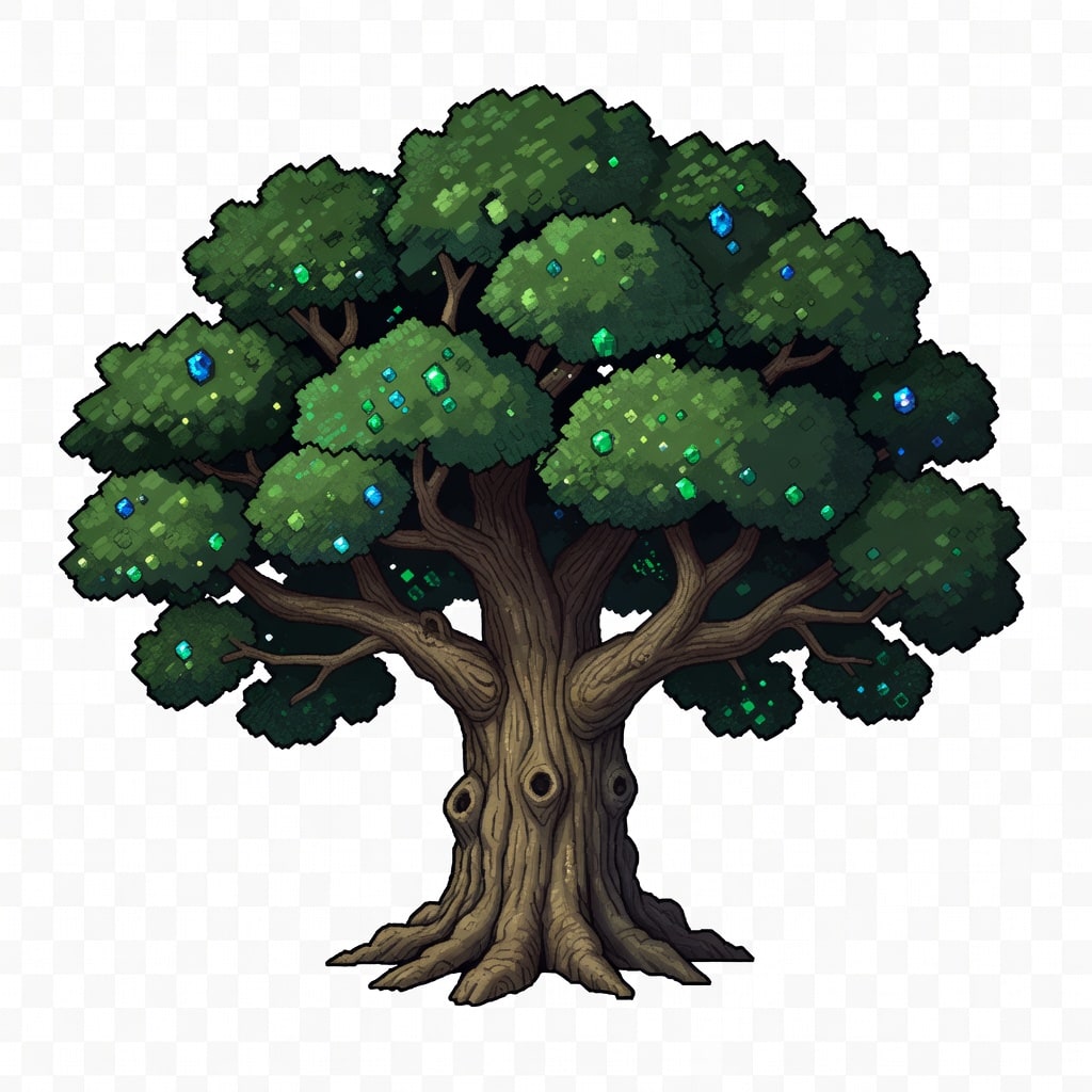 16 Bit Oak Tree