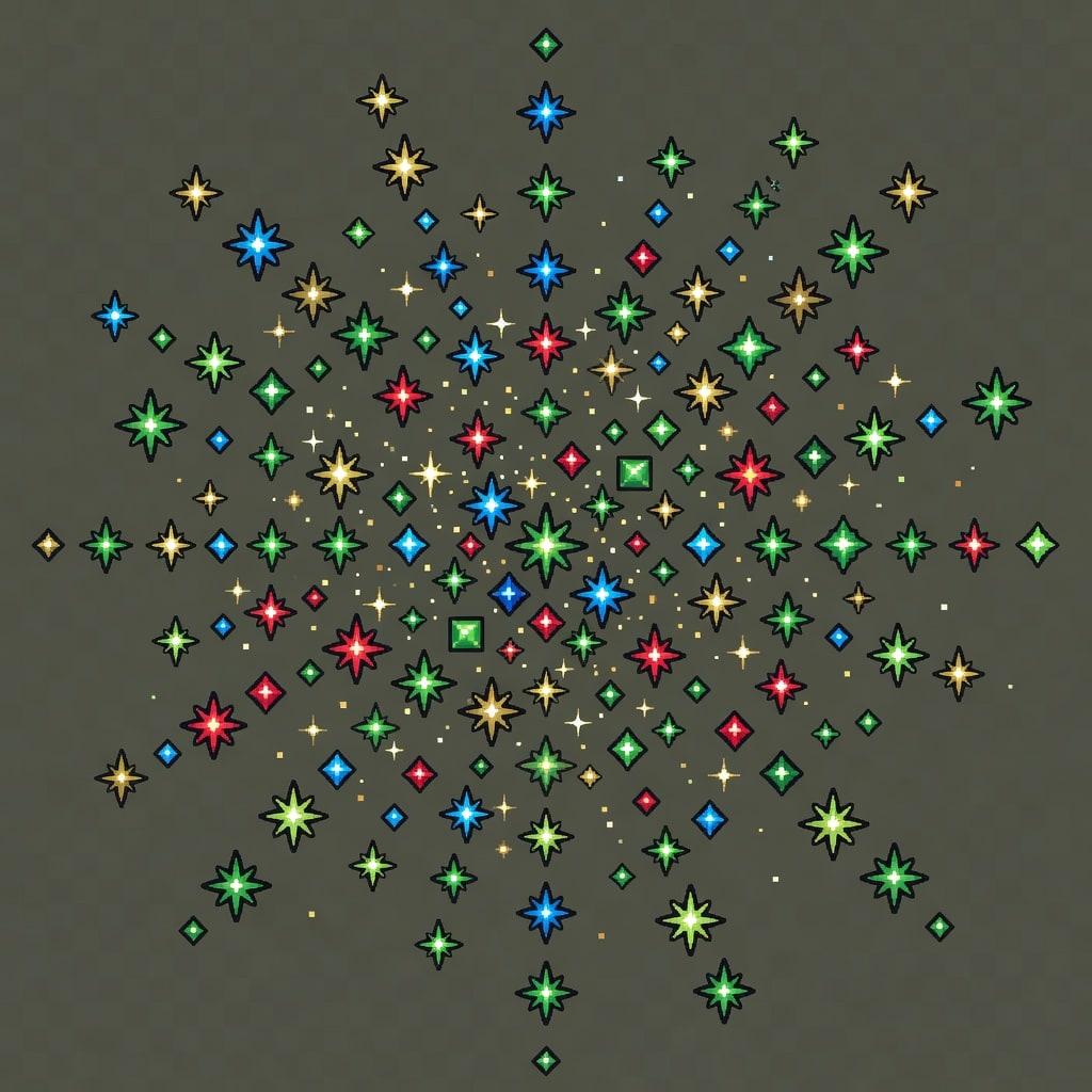 Pixel Sparkle Burst