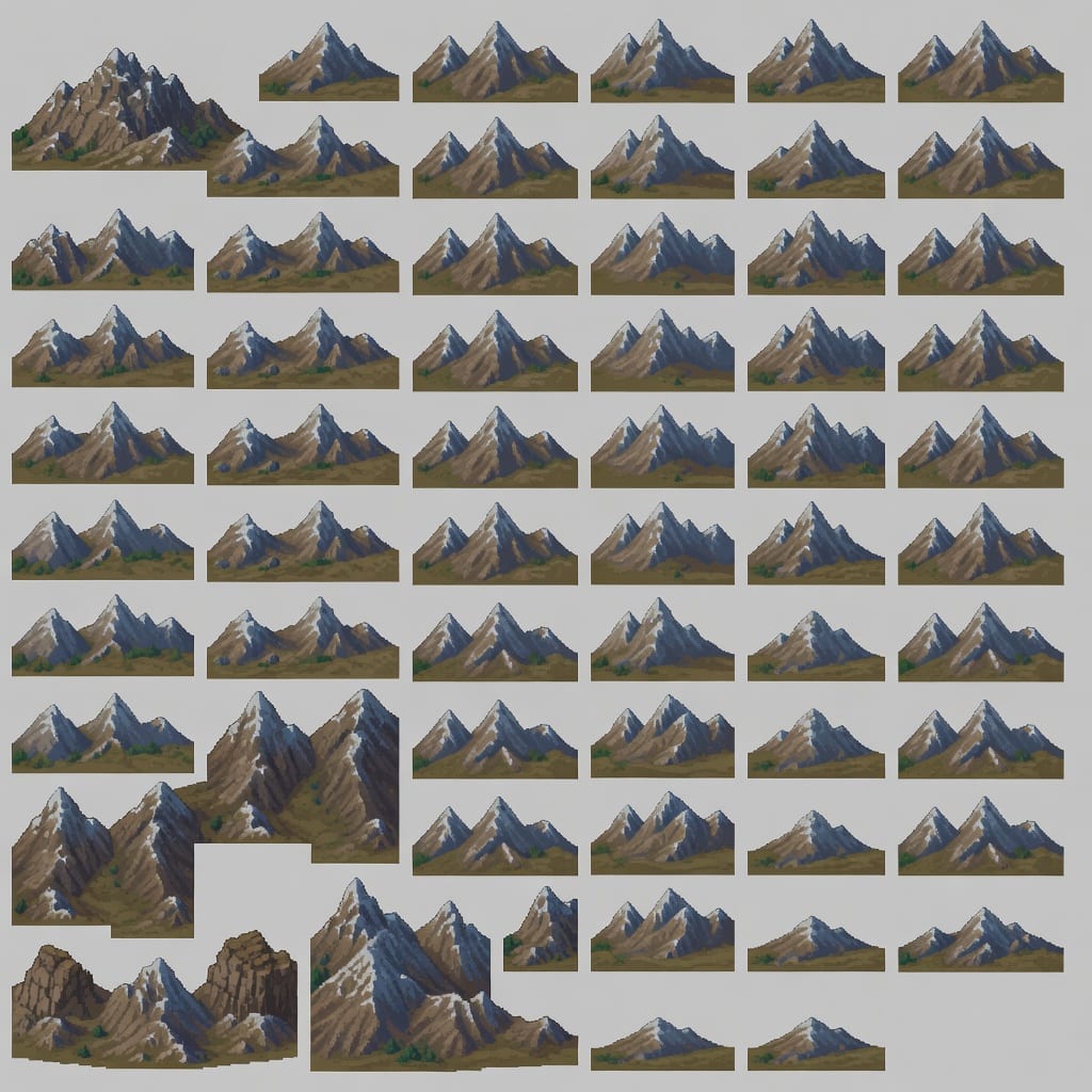 Pixel Mountain Tileset (2)