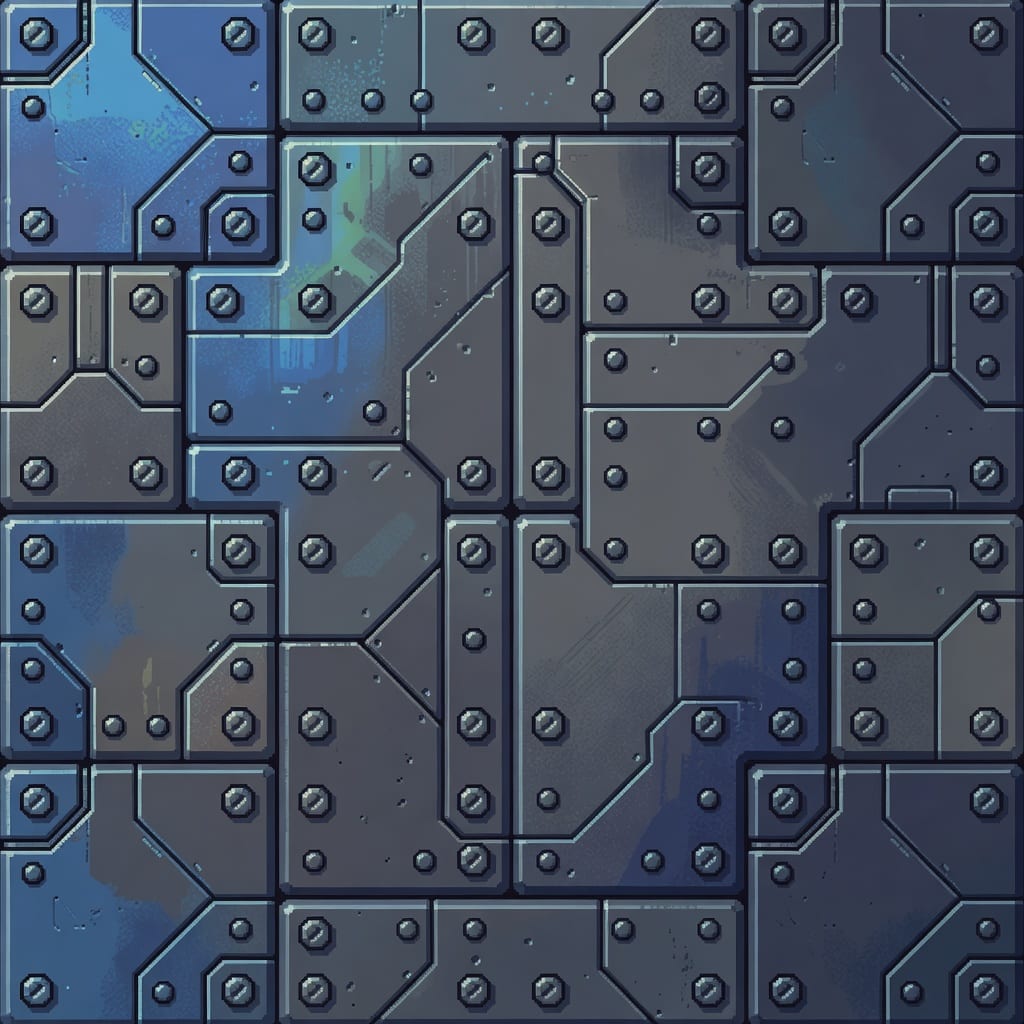 Retro Sci Fi Floor Panel