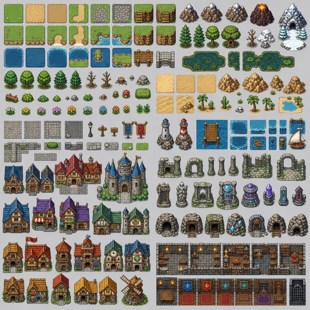 Fantasy World Map Tileset (3)