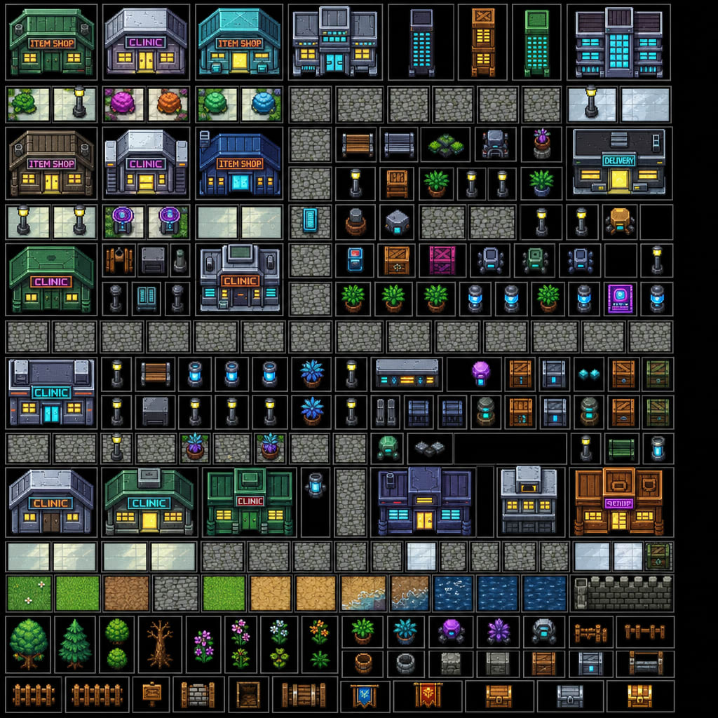 Pixel RPG Town Tileset (4)
