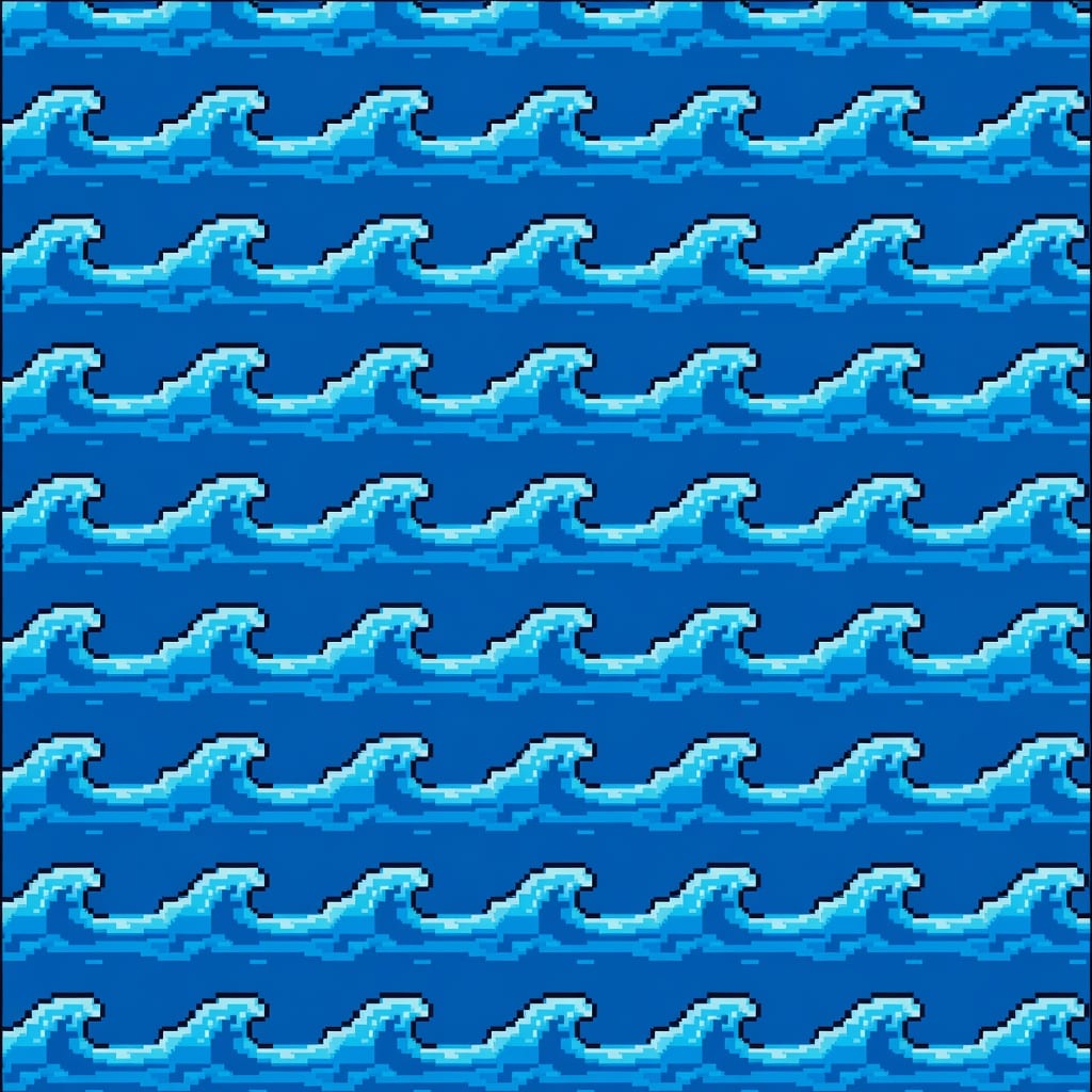 Deep Blue Ocean Tile
