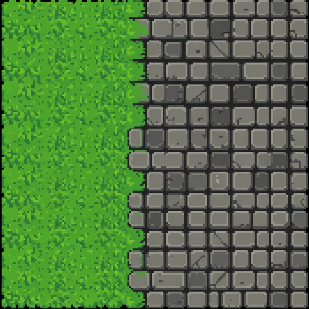 Grass Cobblestone Transition