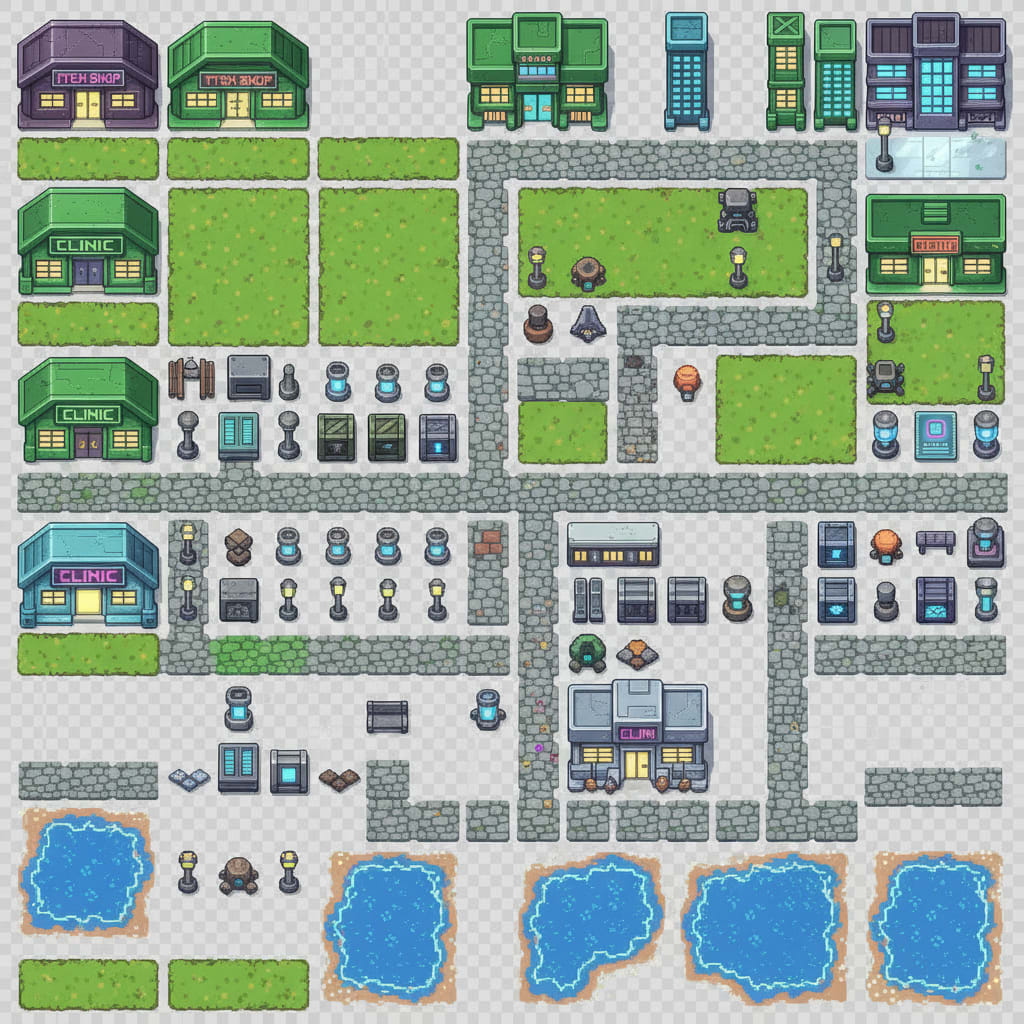 Top Down Terrain Tiles (3)