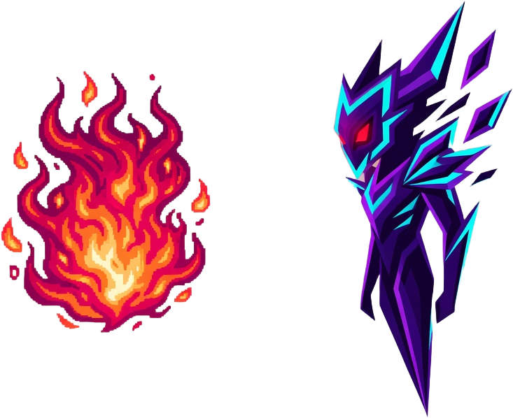 Path of Idle Neon Enemy Pair (1 / 2)