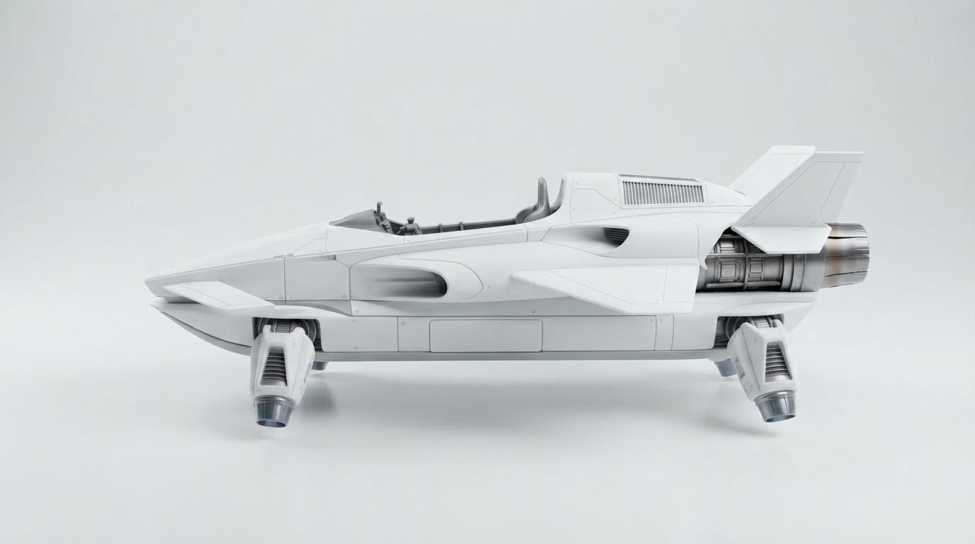White Racing Concept Car