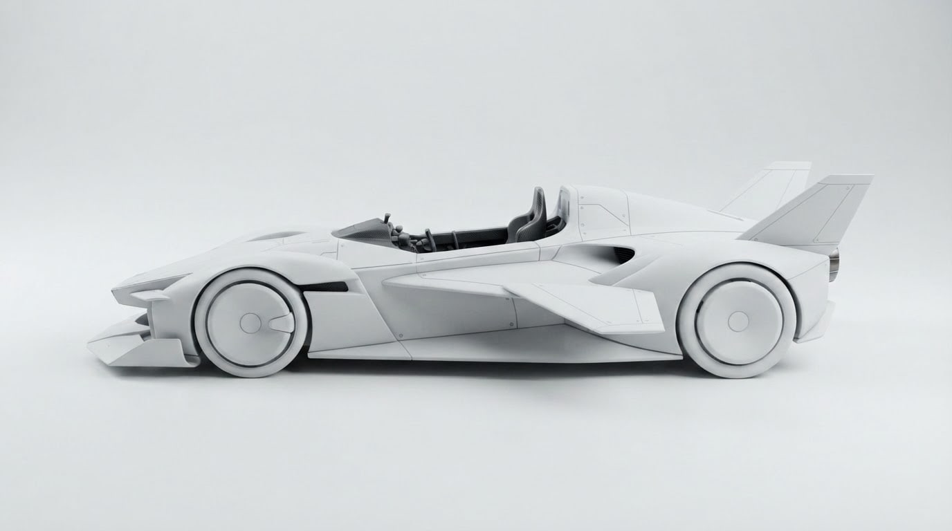 White Racing Concept Car (4)