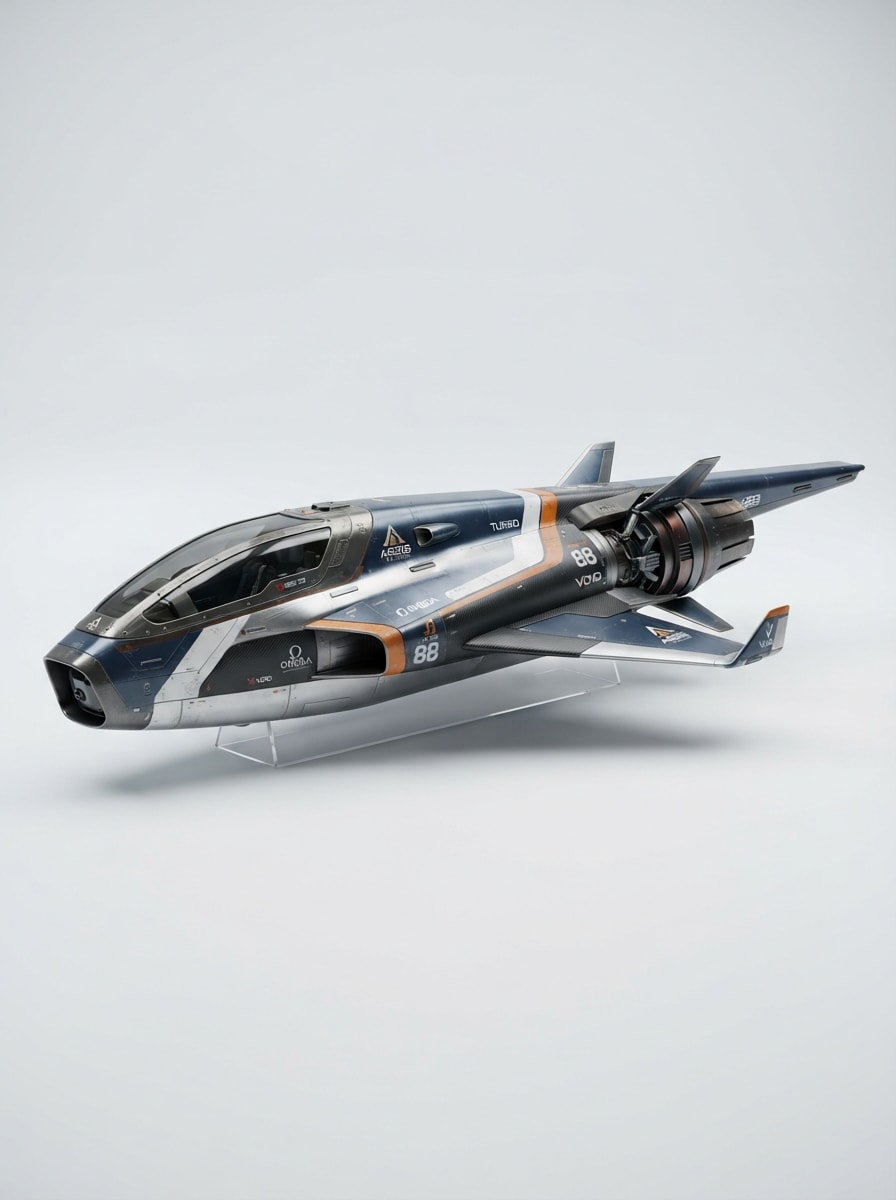 Sleek Futuristic Racing Craft