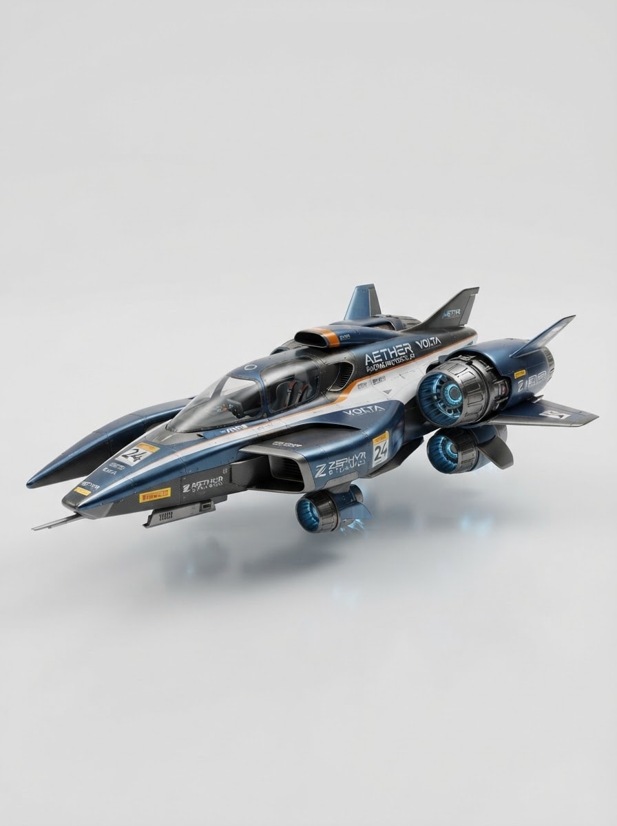 Futuristic Hypercar Racing Aircraft (4)