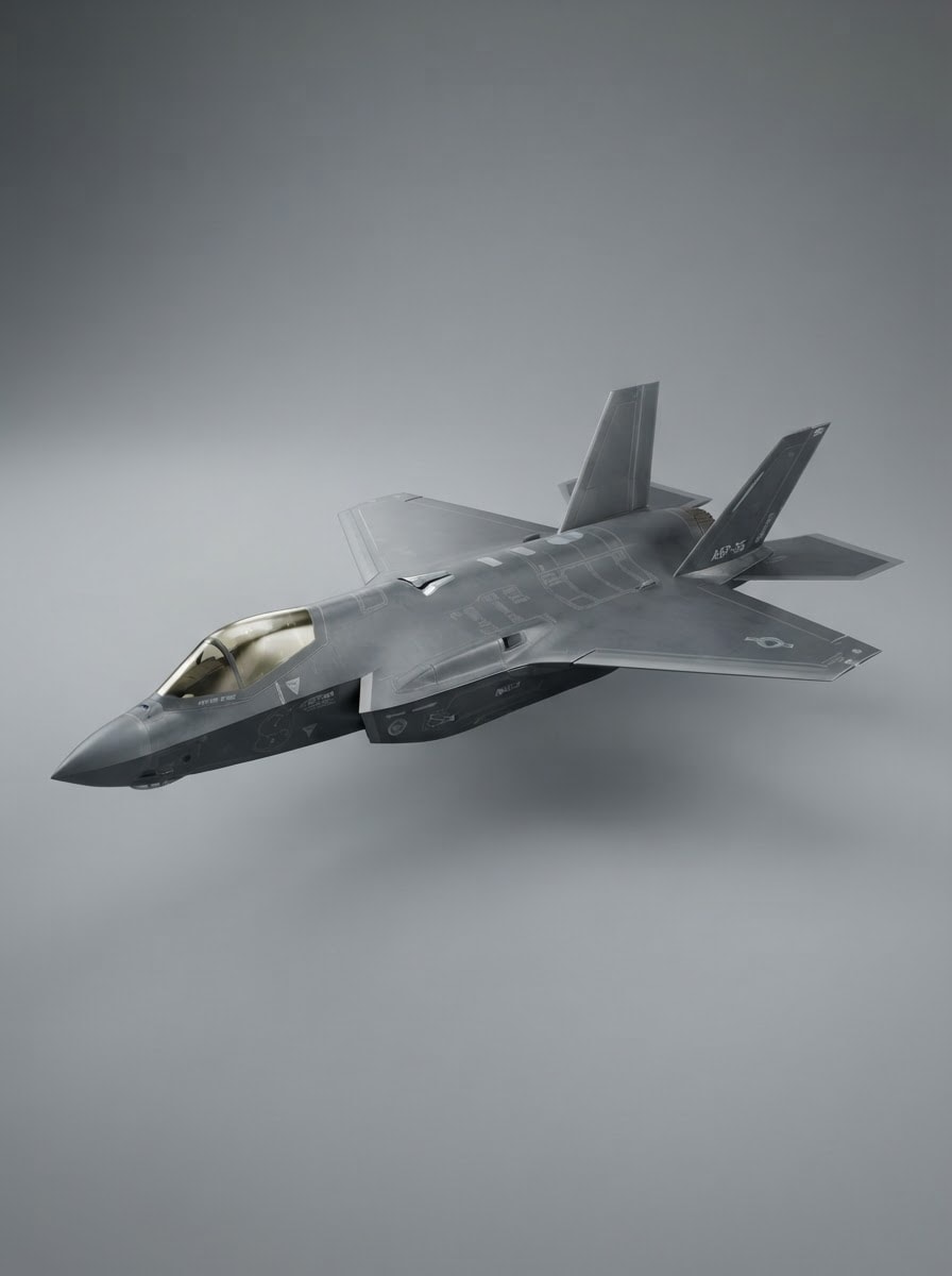 Futuristic Stealth Fighter Jet (2)