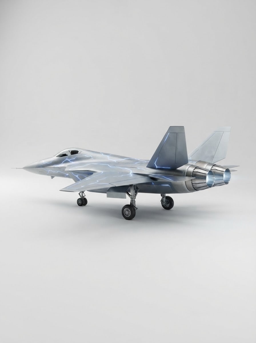 Futuristic Lightning Fighter Jet (3)