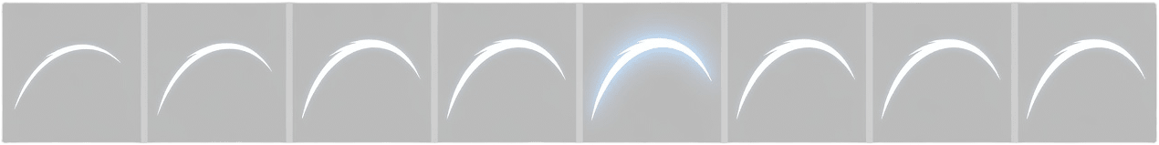 White Sword Swing Arc 8 Frame Sheet