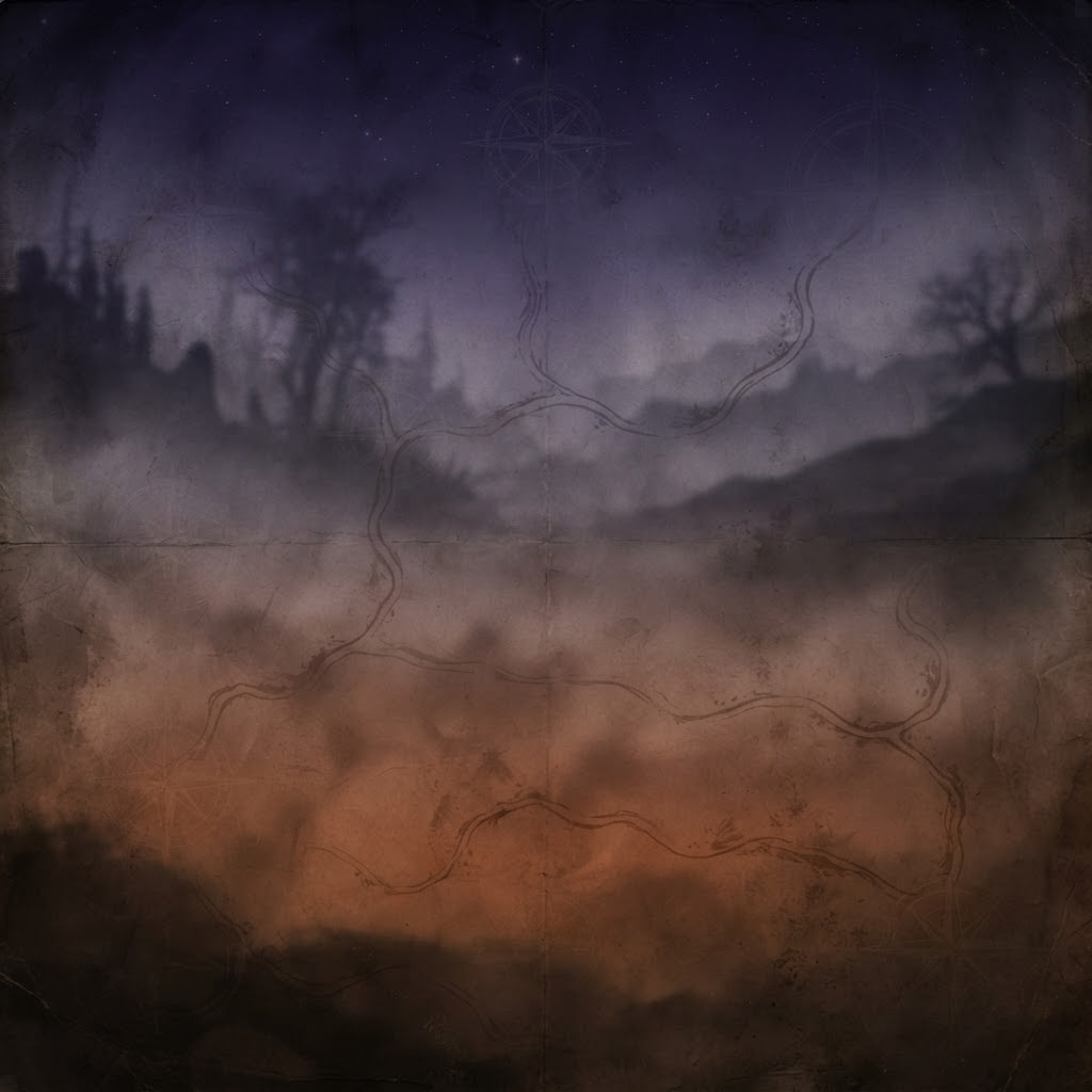 Image: Atmospheric video-game menu background for a survi