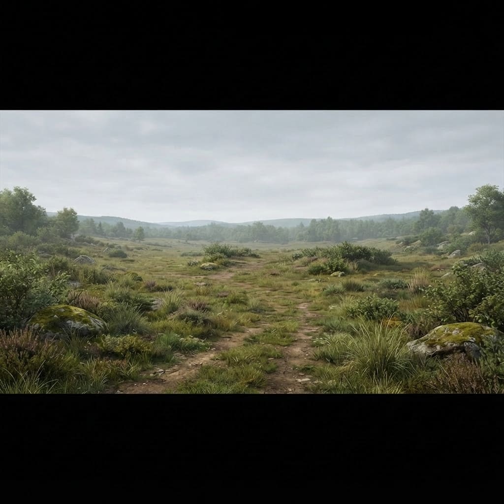 Image: The clearing stands completely empty and open in t