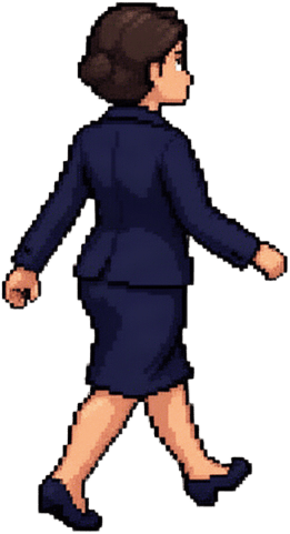 Walking Businesswoman Sprite
