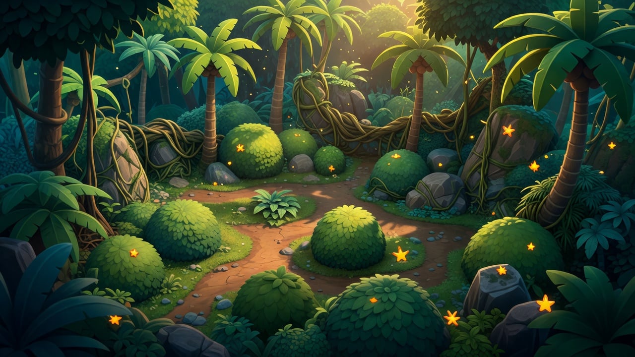 Boom Stars - Jungle Arena Map
