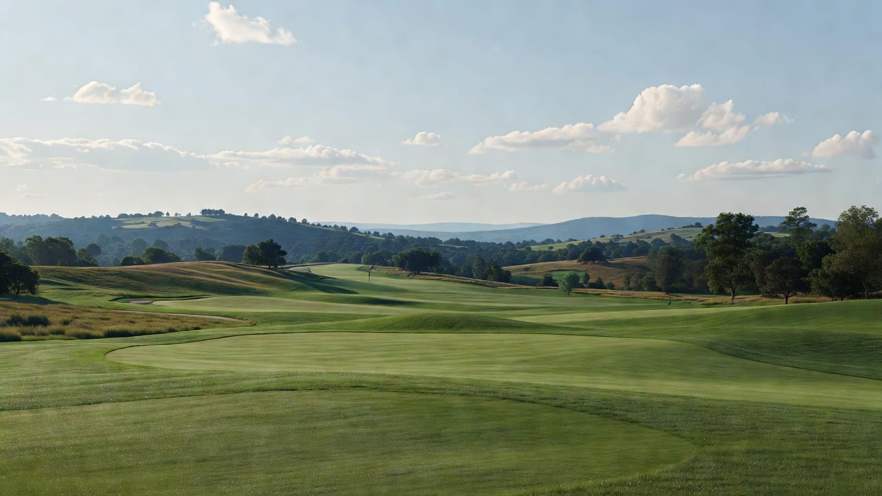Photorealistic Golf Course Surroundings Panorama