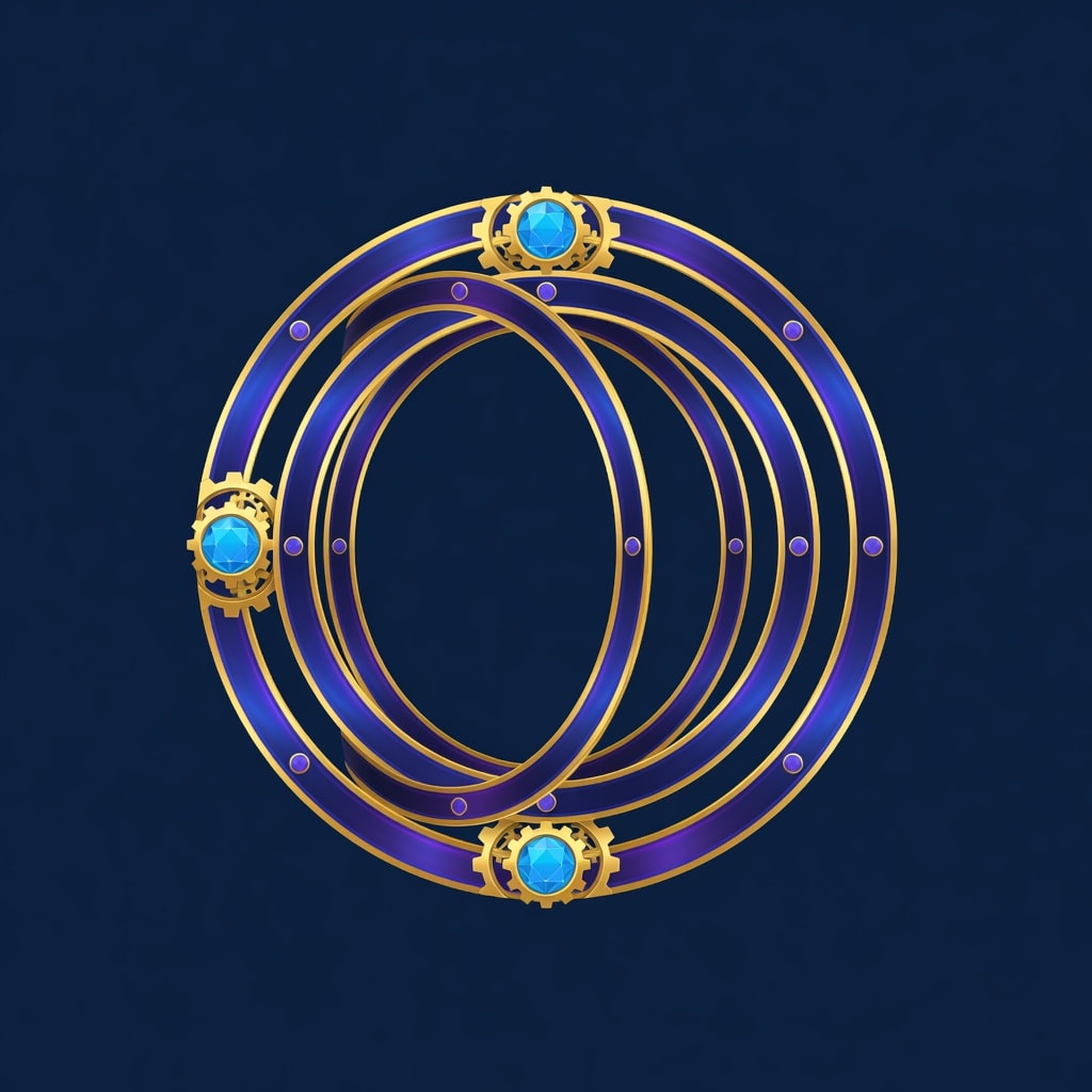 Set 5 Concentric Ring Gate Open