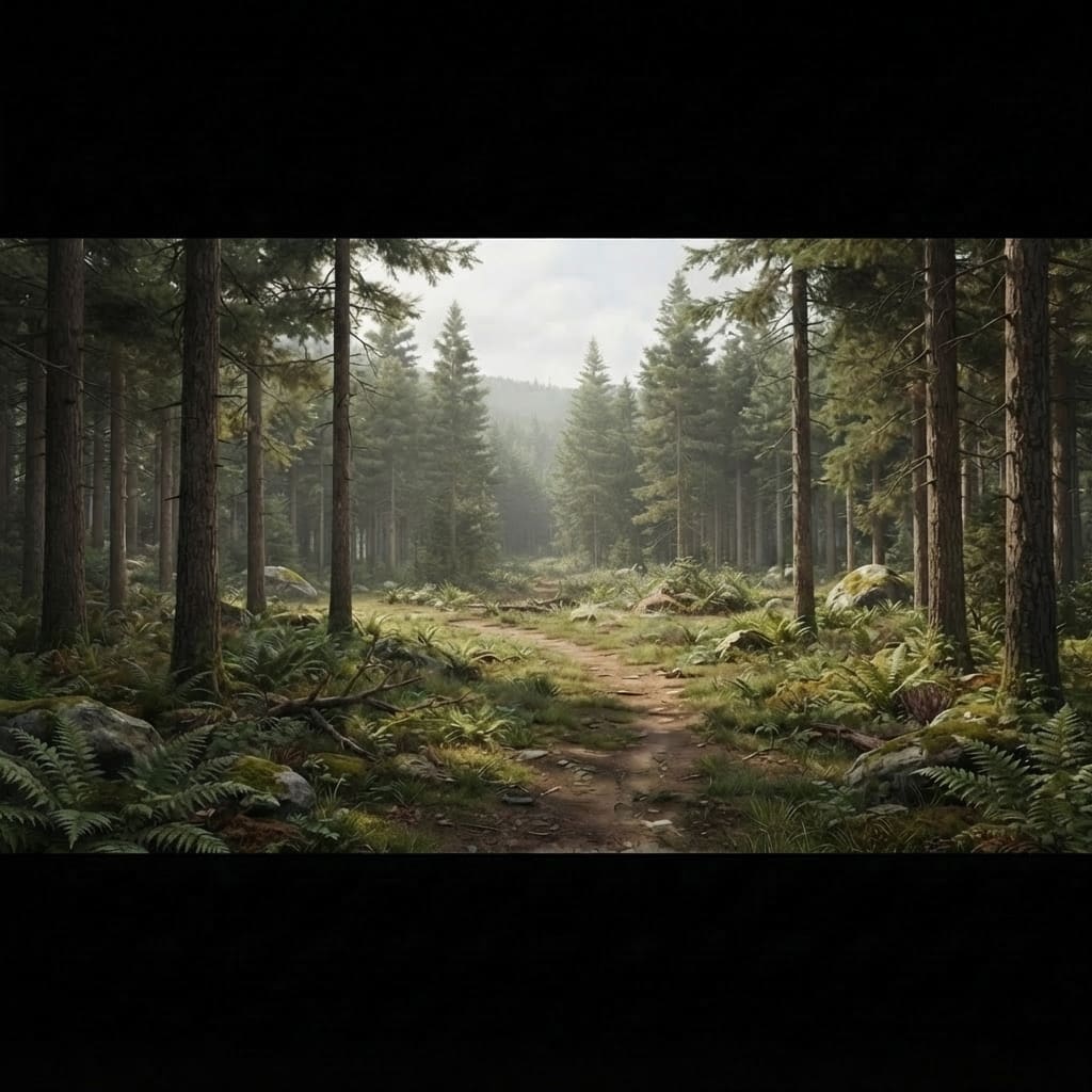 Image: The clearing stands completely open in the center