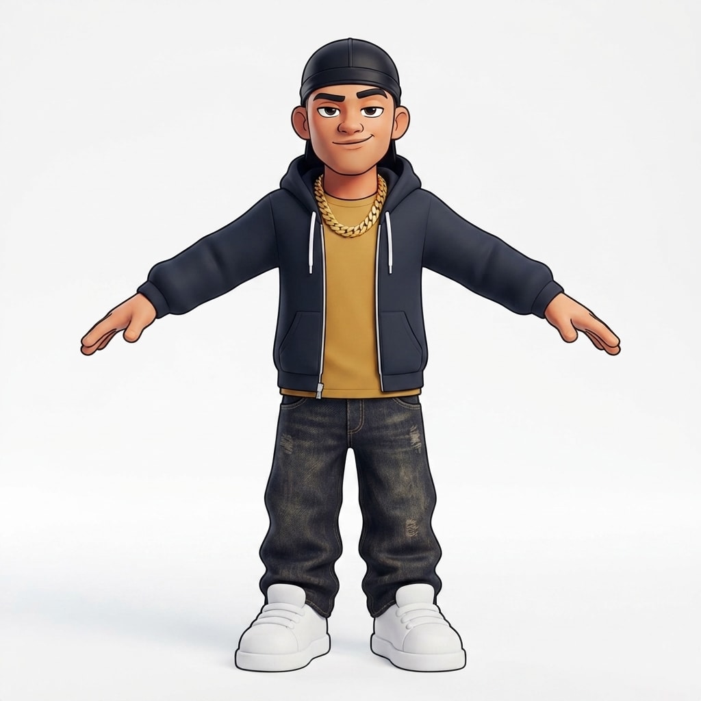 Cartoon Gangsta Protagonist