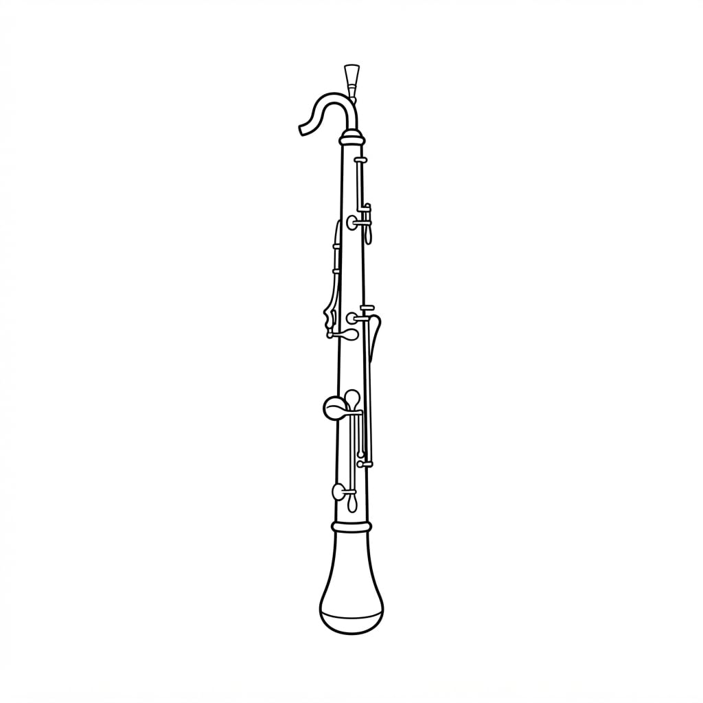Image: A single COR ANGLAIS (english horn) as a clean min