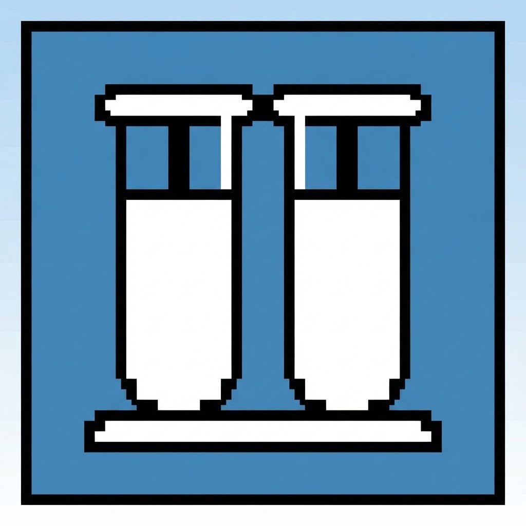 Test Tubes Shop Icon Style Preview