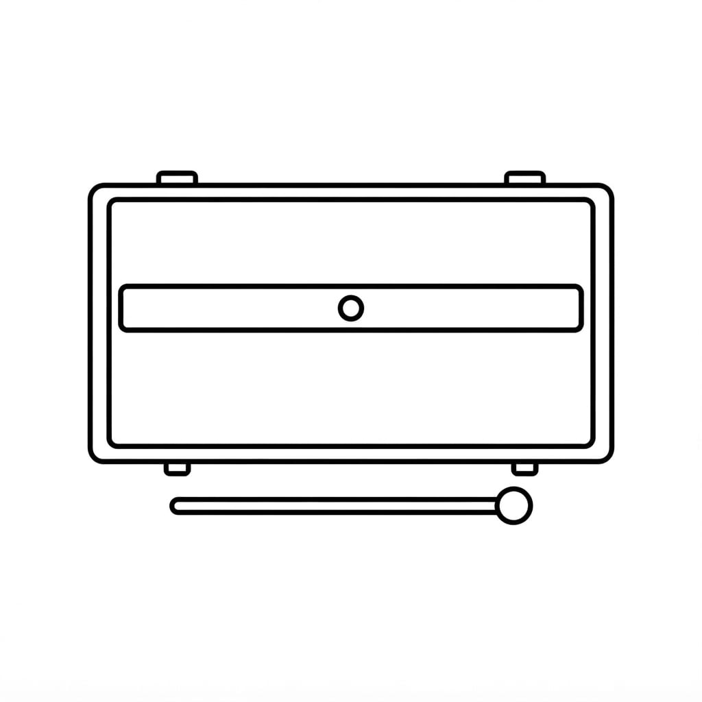 Image: Keep the OUTER OUTLINE of this glockenspiel EXACTL