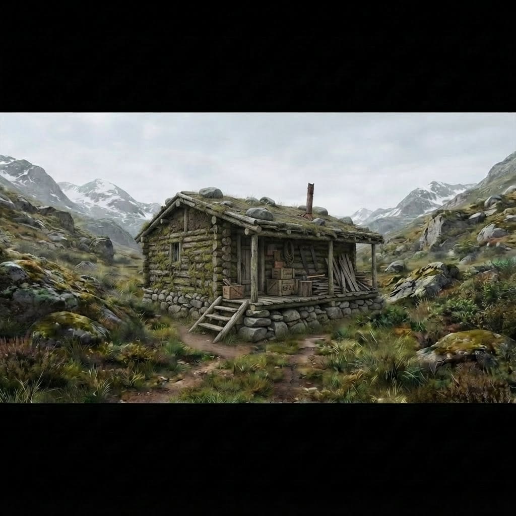 Dilapidated Wilderness Cabin