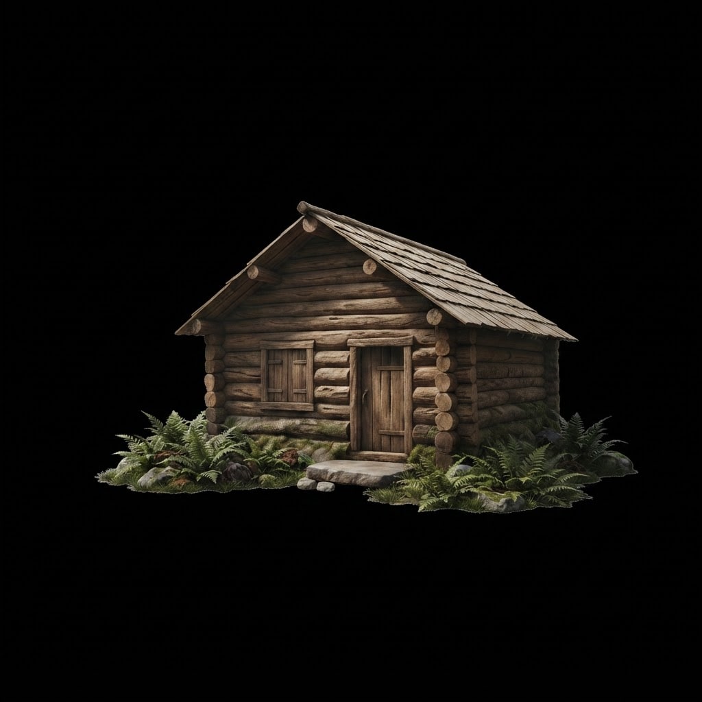 Mossy Cabin Structure
