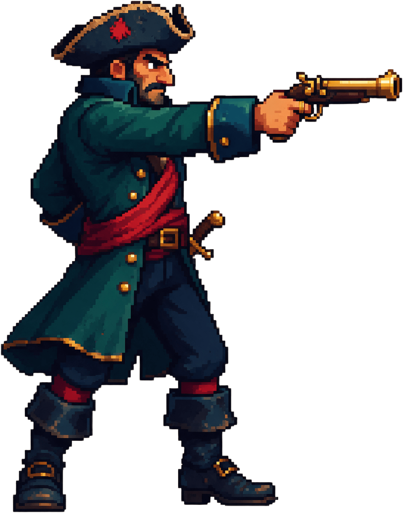 Captain Tidehook Pirate Hero Sprite