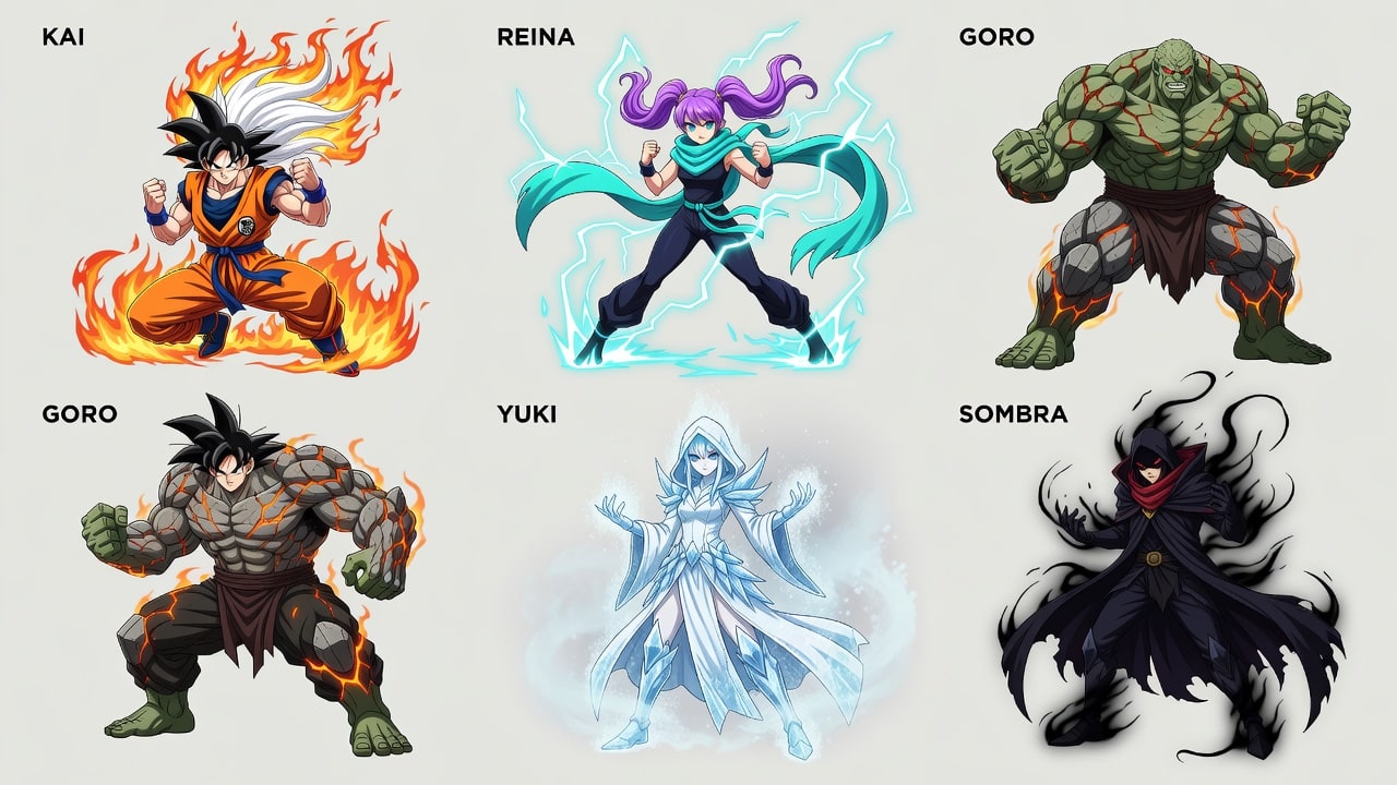 Original Stickman Fighter Roster
