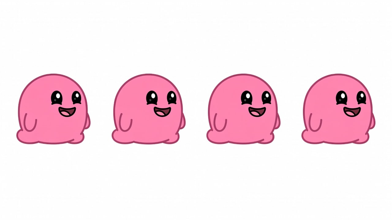 Pink Blob Idle Strip