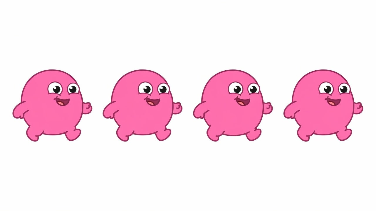 Pink Blob Walk Strip