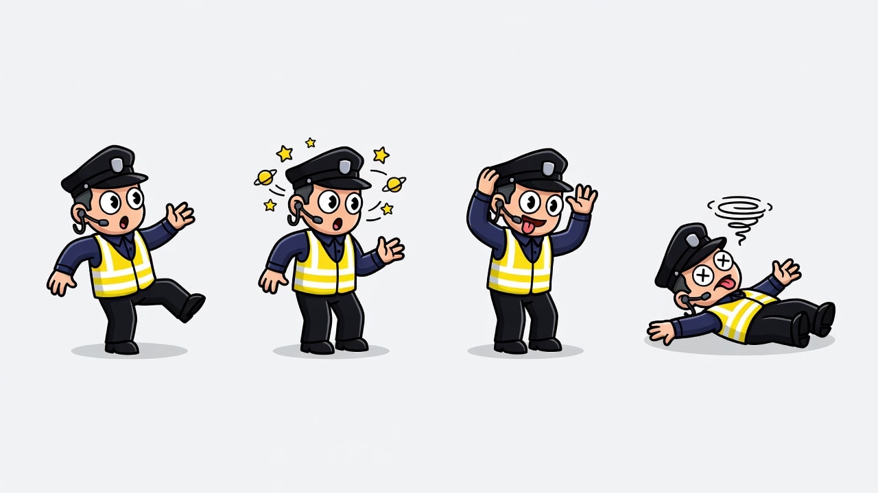 Security Guy Die Strip