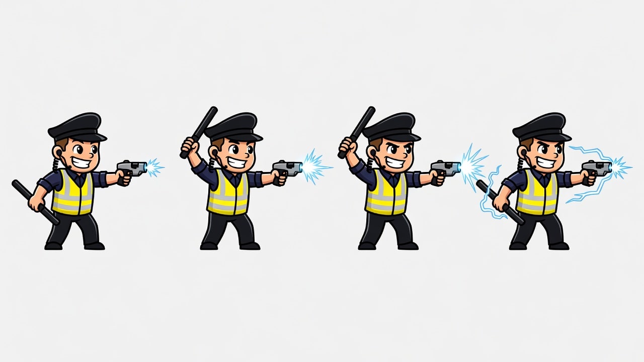 Security Guy Shoot Strip