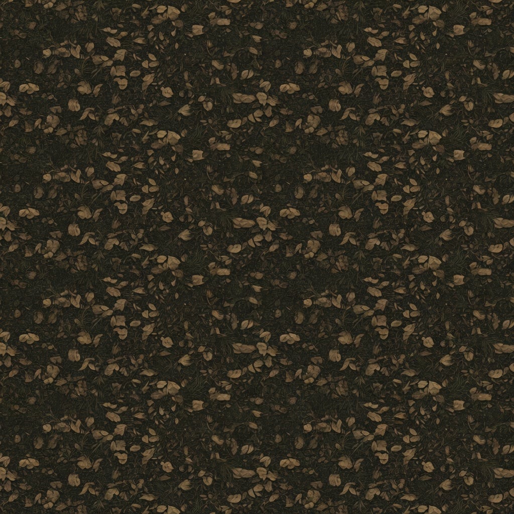 Swamp Leaf Litter Tile Texture