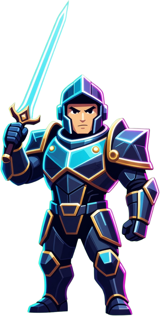 Refined Space Warrior Hero Sprite