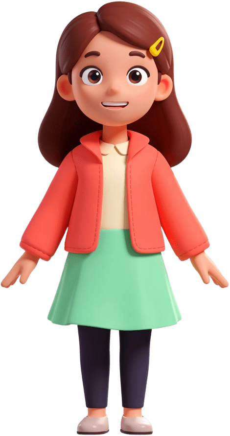 Cartoon 2.5D Girl Avatar