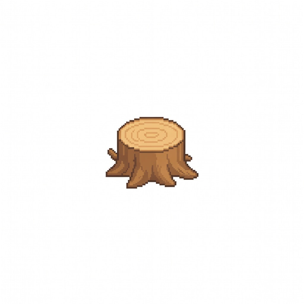 Pixel Tree Stump