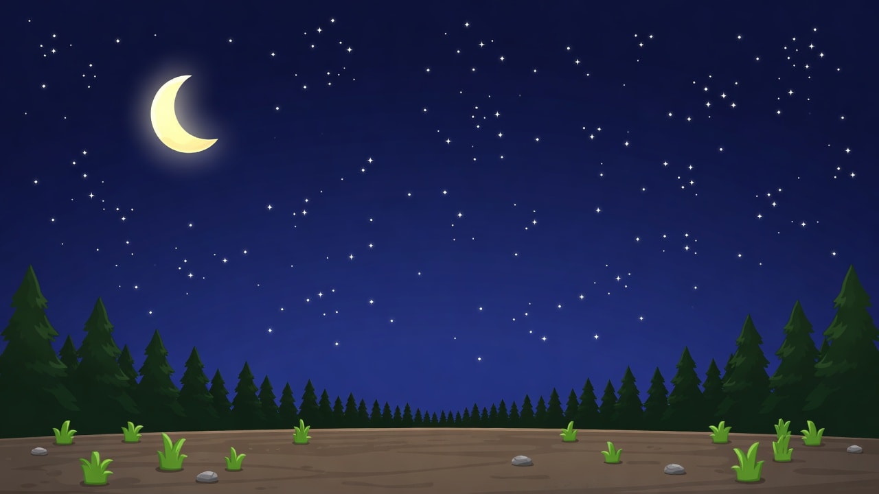 Night Campsite Background